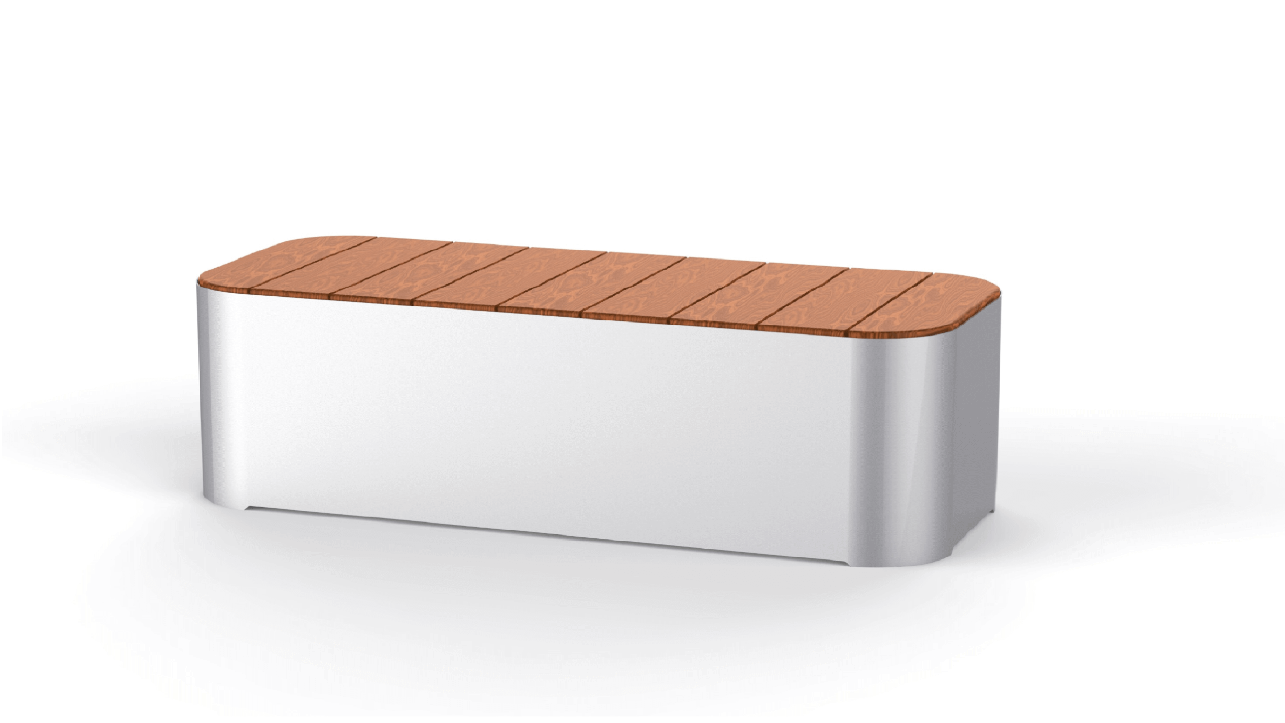 park bench with wooden plank seating