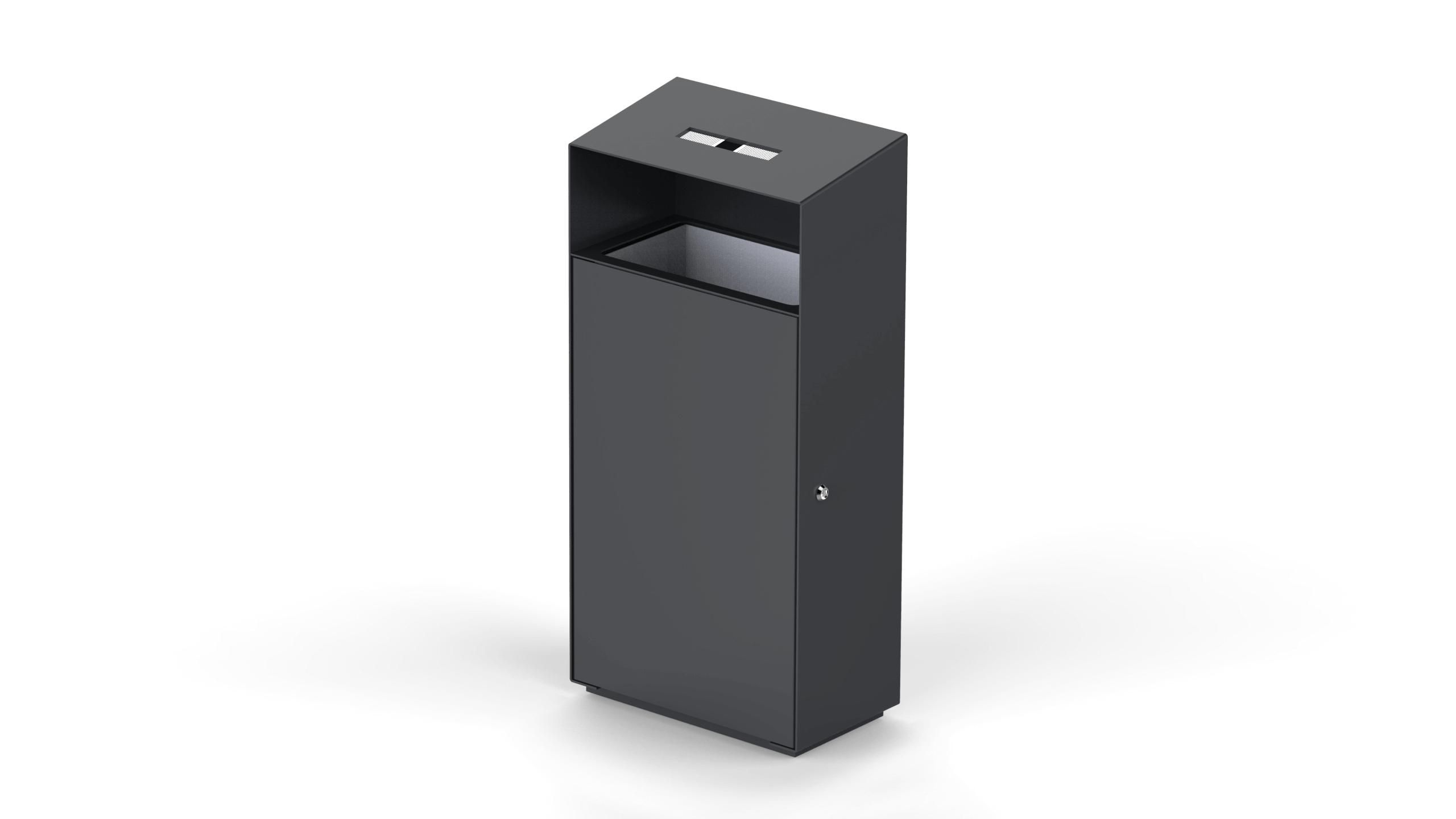 outdoor steel litter bin anti graffiti coating