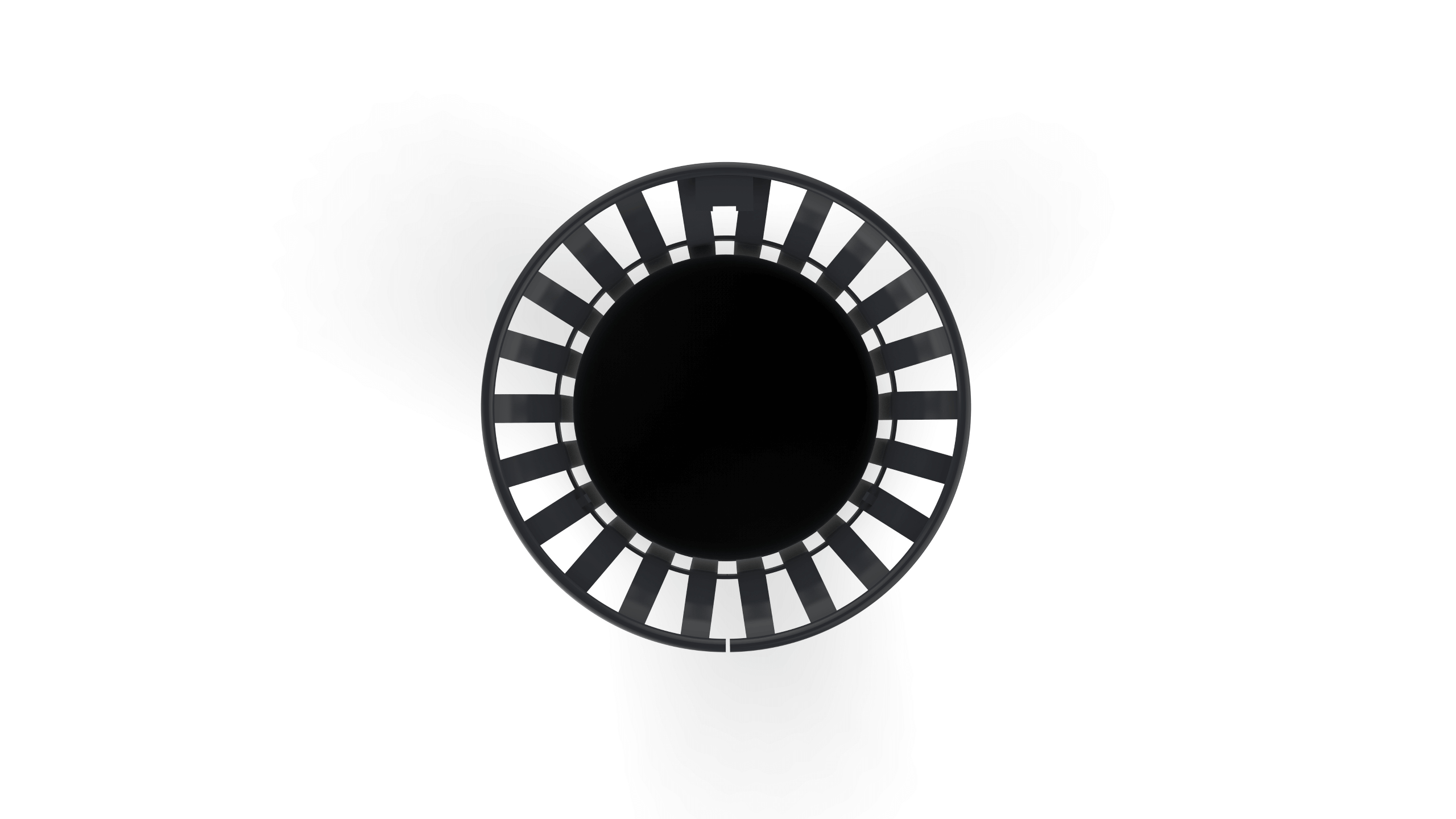 round shaped metal trash can lid