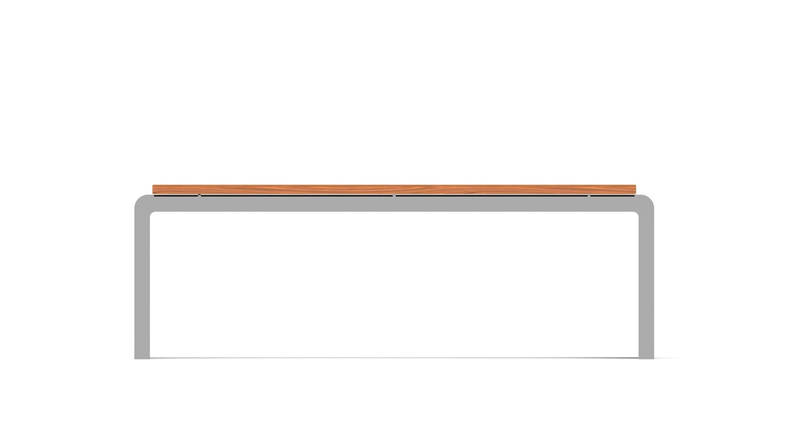 counter view of park picnic table with wooden surface